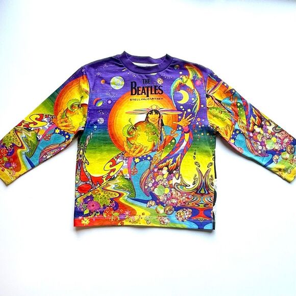 NWT Stella McCartney Kids x The Beatles printed cotton shirt.  Size 4 - Picture 1 of 5